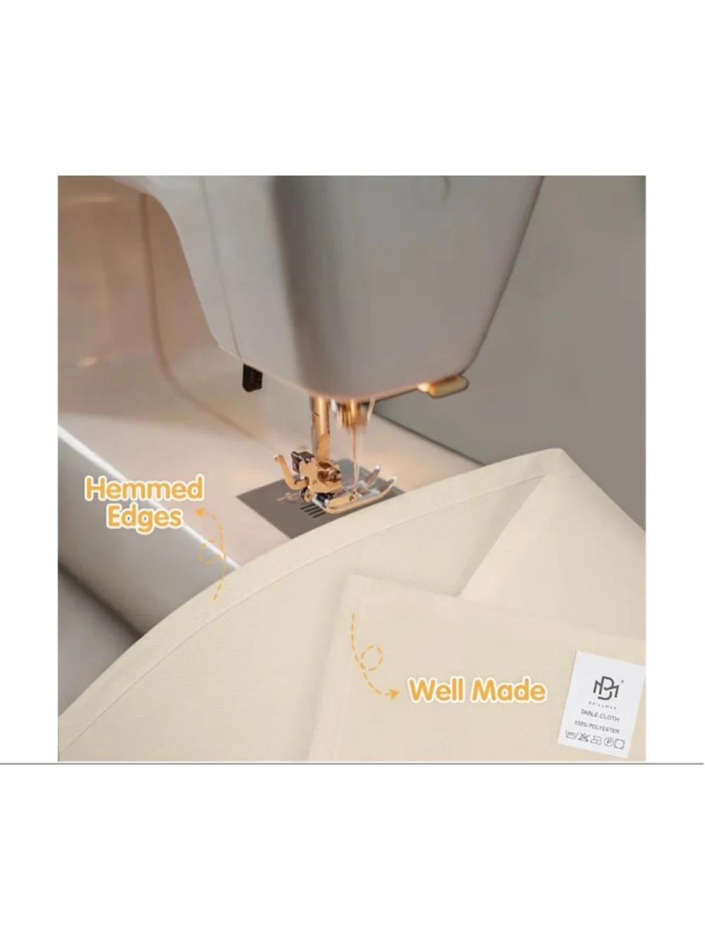 Classic Cream Tablecloth - Home Dining Table Linen